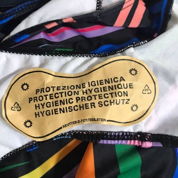 NWOT Colorful Striped One Piece Swimsuit Size 1X - Picture 7 of 8